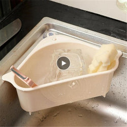 Kitchen Filter-Triangular™ Sink Drain Shelf